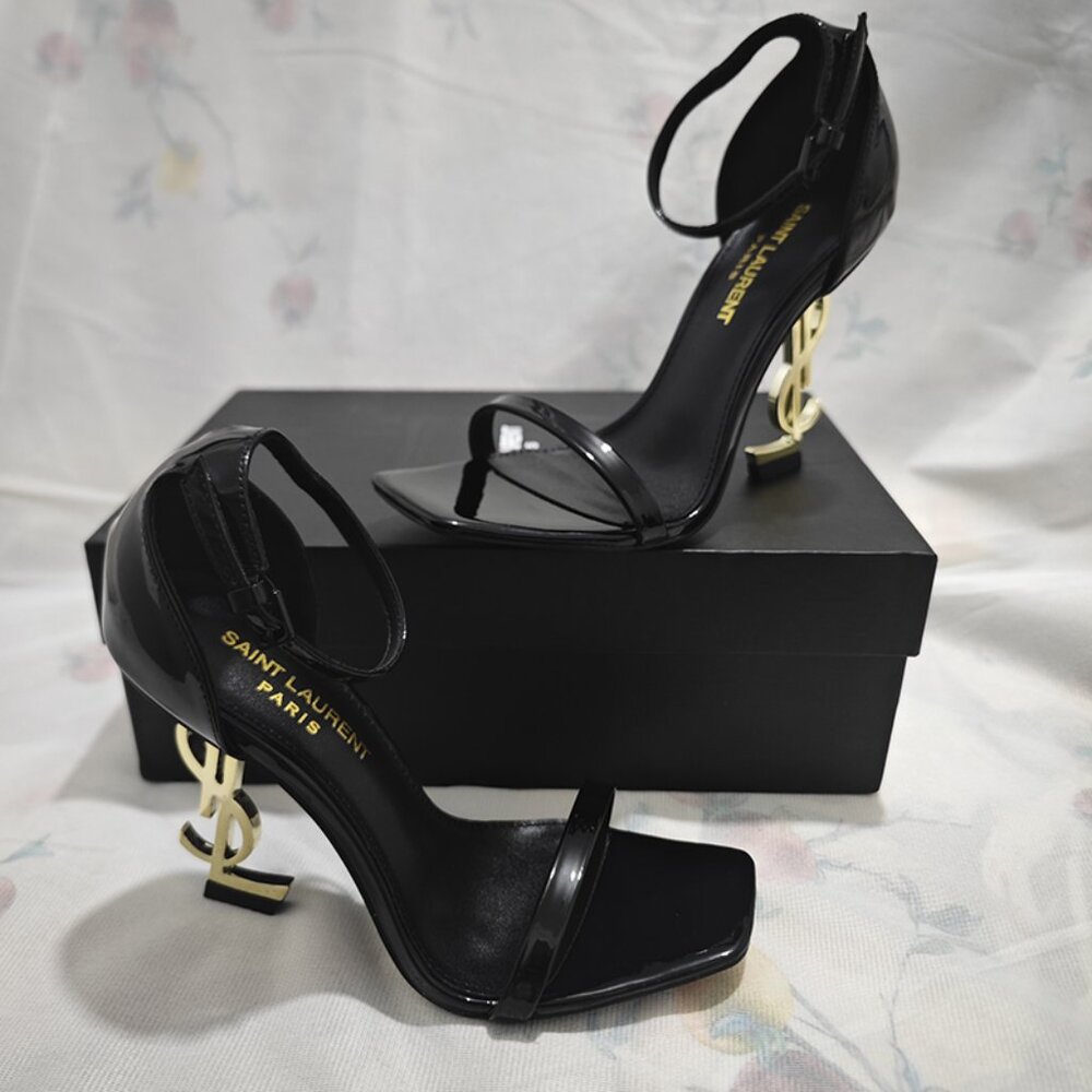 YSL Women's Black High Heels